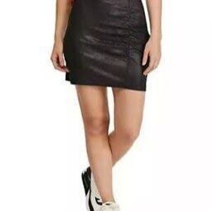 Free People Rumi Black Mini Skirt